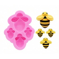 MOLDE SILICONA 4 ABEJAS
