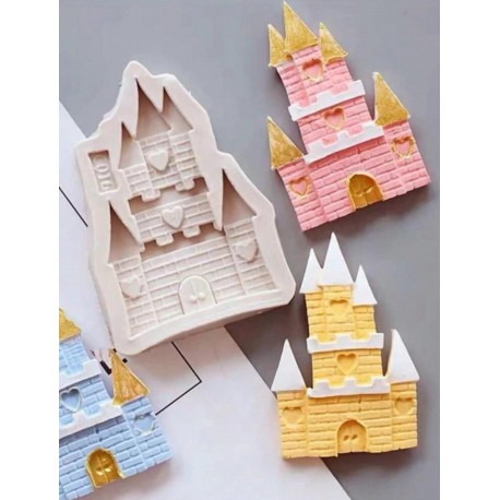 MOLDE SILICONA CASTILLO CORAZON