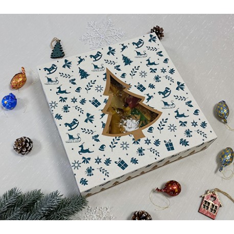 CAJA ROSCON ARBOL DE NAVIDAD 30 CM