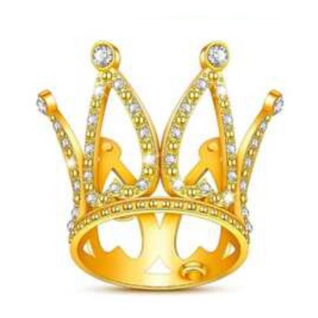 CORONA DORADA METALICA