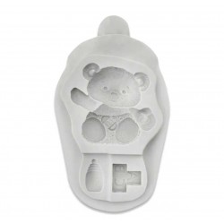 MOLDE SILICONA OSITO Y JUGUETES