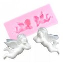 MOLDE SILICONA 2 ANGELITOS QUERUBINES