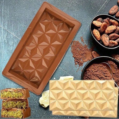 MOLDE SILICONA TABLETA DE CHOCOLATE GEOMETRIC