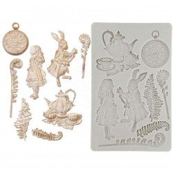 PLACA SILICONA ALICIA EN EL PAIS DE LAS MARAVILLAS VINTAGE