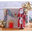 MOLDE SILICONA PAPA NOEL GRANDE 2D
