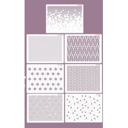 SET 7 STENCIL GRANDES MIX DECOR