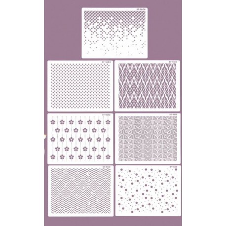 SET 7 STENCIL GRANDES MIX DECOR