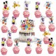 SET TOPPER DISNEY HAPPY BIRTHDAY TARTA Y CUPCAKES