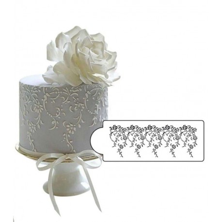 STENCIL CENEFA RAMOS RIZADOS COLGANTES