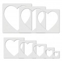 SET 8 STENCIL CORAZONES