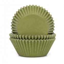 50 CAPSULAS CUPCAKE VERDE MUSGO HOUSE OF MARIE