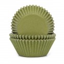 50 CAPSULAS CUPCAKE VERDE MUSGO HOUSE OF MARIE
