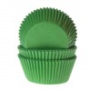 60 MINI CAPSULAS MINI CUPCAKE VERDE HIERBA HOUSE OF MARIE