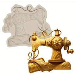 MOLDE SILICONA MAQUINA DE COSER VINTAGE