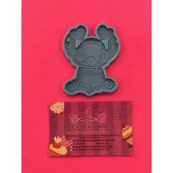 MOLDE SILICONA STITCH 2D CORAZONES