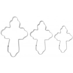 SET 3 CORTADORES METAL CRUZ