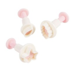 SET 3 CORTADORES HOJAS MINI CON EXPULSOR