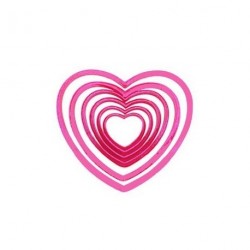 SET CORAZONES 6 PIEZAS