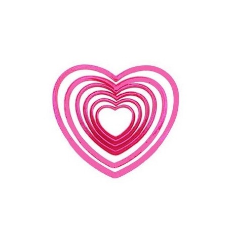 SET CORAZONES 6 PIEZAS