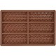 MOLDE SILICONA 6 TABLETAS DE CHOCOLATE MEDIANAS GEOMETRICOS DUBAI
