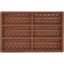 MOLDE SILICONA 6 TABLETAS DE CHOCOLATE MEDIANAS GEOMETRICOS DUBAI