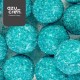 SPRINKLES PERLAS GLITTER AZUL TURQUESA AZUCAR AZUCREN 90 GR