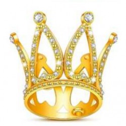 CORONA DORADA METALICA