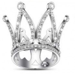 CORONA PLATEADA METALICA PEQUEÑA MODELO ALEATORIO