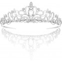 CORONA TIARA PLATEADA METALICA GIGANTE MODELO ALEATORIO