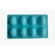 MOLDE SILICONA PROFESIONAL 8 SEMI HUEVOS 6.5 CM