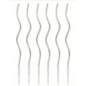 PACK 6 VELAS ESPIRAL PLATA
