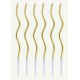 PACK 6 VELAS ESPIRAL ORO
