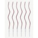 PACK 6 VELAS ESPIRAL ROSA