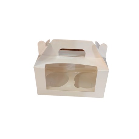 SET 2 CAJA 2 CUP CAKES BLANCO