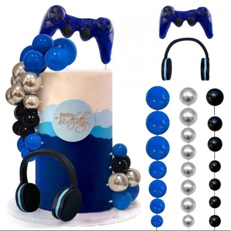 SET DECORACIONES GAMER VIDEOJUEGOS 3D COMPLETO