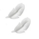 PACK 24 PLUMAS BLANCAS OBLEA 3D