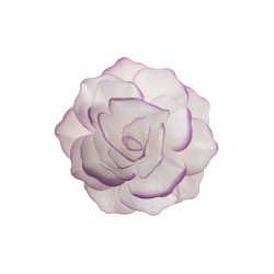 FLOR GIGANTE BORDE MORADO OBLEA 3D DEKORA