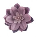 FLOR GIGANTE WATER LILY MORADA OBLEA 3D DEKORA