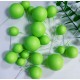 PACK 10 BOLAS O BURBUJAS TOPPER DECORACION VERDE LIMA PASTEL