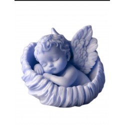 MOLDE SILICONA BEBE ANGELITO DORMIDO CUNA GRANDE