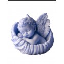 MOLDE SILICONA BEBE ANGELITO DORMIDO CUNA GRANDE