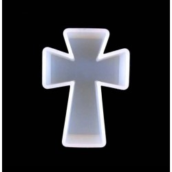 MOLDE SILICONA CRUZ CRUCIFIJO GRANDE PROFUNDO
