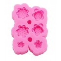 MOLDE SILICONA FLORES DE NENUFARES