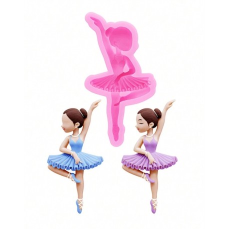 MOLDE SILICONA BAILARINA TUTU