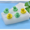 MOLDE SILICONA 8 PATITOS 3D