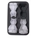 MOLDE SILICONA GATOS 3D
