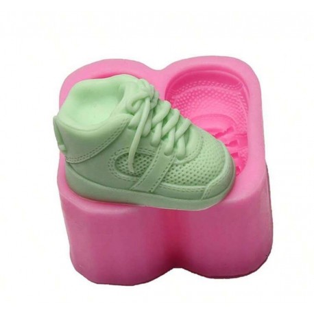 MOLDE SILICONA ZAPATILLAS DEPORTIVAS BABY 3D GRANDES