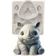 MOLDE SILICONA RINOCERONTE CUTE