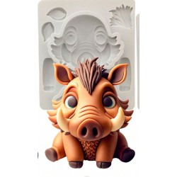 MOLDE SILICONA PUMBAA JABALI CUTE