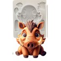 MOLDE SILICONA PUMBAA JABALI CUTE